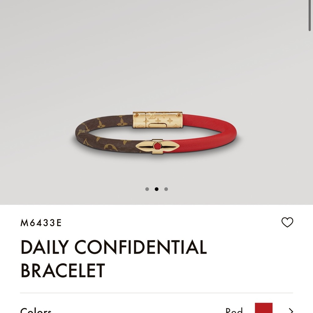 Louis Vuitton DAILY CONFIDENTIAL BRACELET